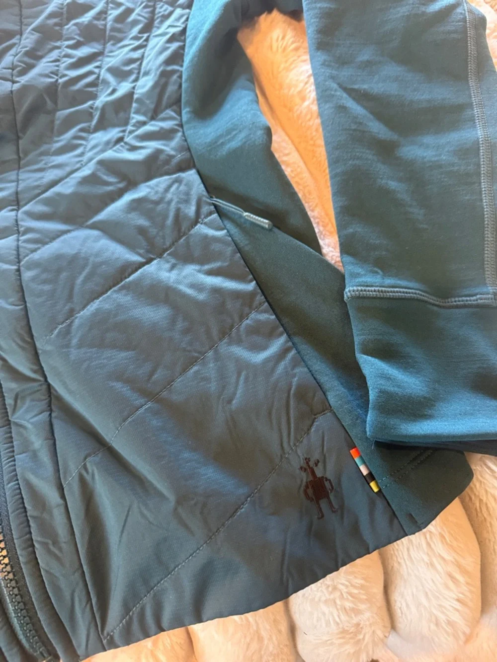 Smartwool Women's S Smartloft Hybrid Damen Jacket Dark Teal - Picture 3 of 4